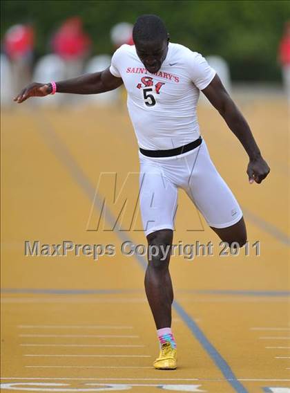 Thumbnail 3 in CIF NCS Masters Track & Field Championships (Boys Track) photogallery.