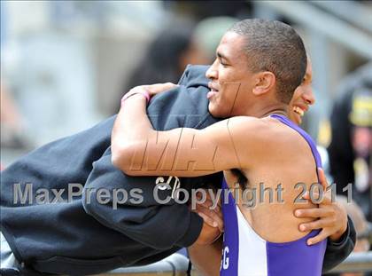 Thumbnail 2 in CIF NCS Masters Track & Field Championships (Boys Track) photogallery.