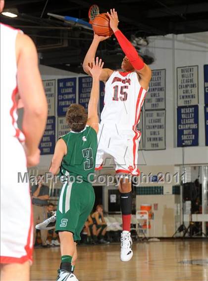 Thumbnail 1 in Skyline vs. Harvard-Westlake (MaxPreps Holiday Classic) photogallery.