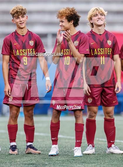 Thumbnail 1 in River Ridge vs. Lassiter (GHSA 6A Championship) photogallery.