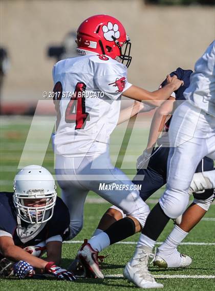 Thumbnail 3 in Elsinore Tigers vs Beckman Patriots photogallery.