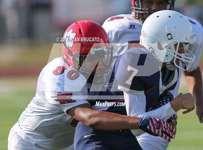Thumbnail 2 in Elsinore Tigers vs Beckman Patriots photogallery.