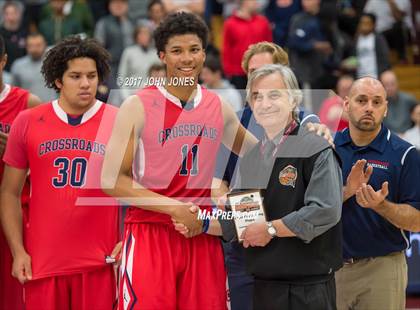Thumbnail 2 in Cambridge Rindge & Latin vs Crossroads (Spalding Hoophall Classic) photogallery.