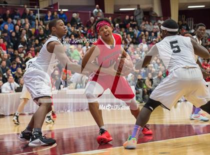 Thumbnail 1 in Cambridge Rindge & Latin vs Crossroads (Spalding Hoophall Classic) photogallery.