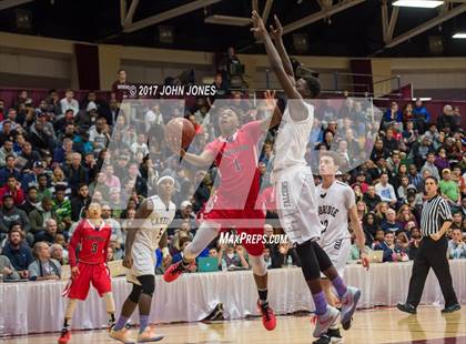 Thumbnail 2 in Cambridge Rindge & Latin vs Crossroads (Spalding Hoophall Classic) photogallery.