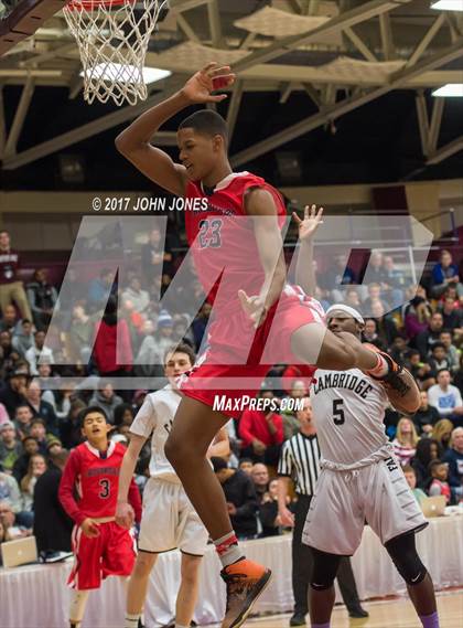 Thumbnail 3 in Cambridge Rindge & Latin vs Crossroads (Spalding Hoophall Classic) photogallery.