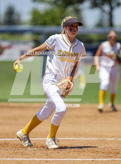 Thumbnail 2 in Dos Palos @ Boron (CIF CS Softball Championships- Division 5) photogallery.