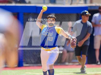 Thumbnail 2 in Dos Palos @ Boron (CIF CS Softball Championships- Division 5) photogallery.