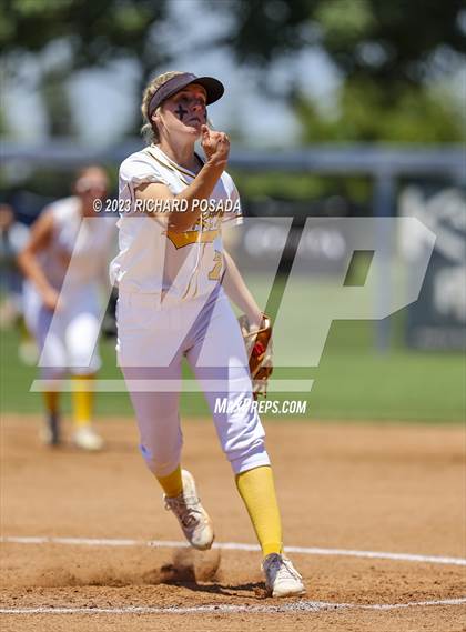 Thumbnail 2 in Dos Palos @ Boron (CIF CS Softball Championships- Division 5) photogallery.