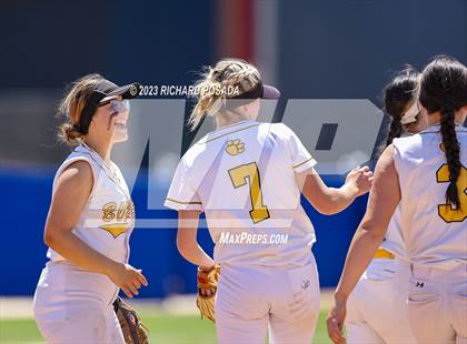 Thumbnail 2 in Dos Palos @ Boron (CIF CS Softball Championships- Division 5) photogallery.