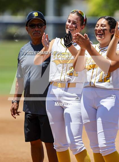 Thumbnail 1 in Dos Palos @ Boron (CIF CS Softball Championships- Division 5) photogallery.