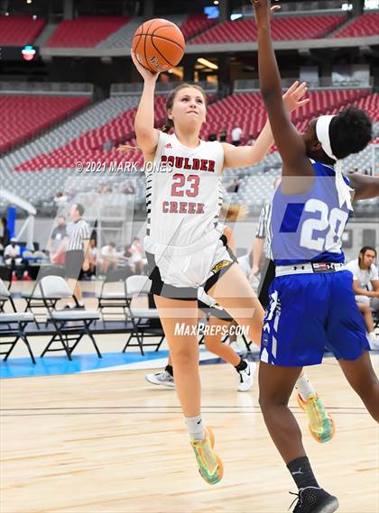 Thumbnail 1 in Chandler vs. Boulder Creek - Section 7 Basketball Tournament photogallery.