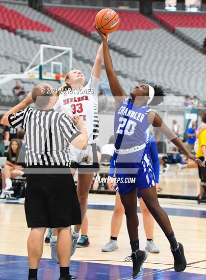Thumbnail 2 in Chandler vs. Boulder Creek - Section 7 Basketball Tournament photogallery.