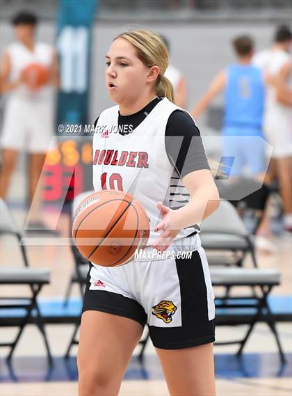 Thumbnail 2 in Chandler vs. Boulder Creek - Section 7 Basketball Tournament photogallery.