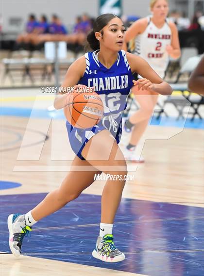 Thumbnail 3 in Chandler vs. Boulder Creek - Section 7 Basketball Tournament photogallery.