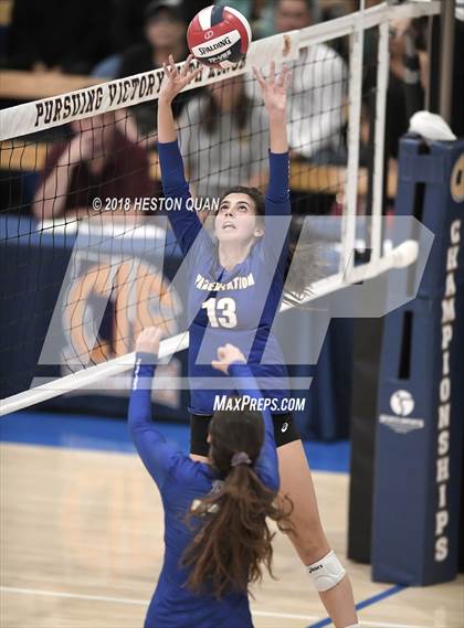 Thumbnail 2 in Presentation vs Ontario Christian (CIF State D3 Final) photogallery.