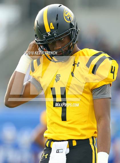 Thumbnail 1 in Bingham vs. St. Frances Academy (GEICO State Champions Bowl Series) photogallery.