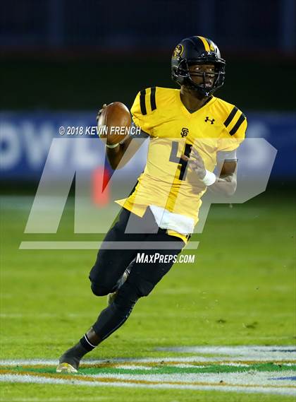 Thumbnail 1 in Bingham vs. St. Frances Academy (GEICO State Champions Bowl Series) photogallery.