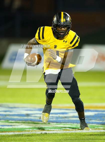 Thumbnail 1 in Bingham vs. St. Frances Academy (GEICO State Champions Bowl Series) photogallery.