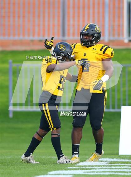 Thumbnail 3 in Bingham vs. St. Frances Academy (GEICO State Champions Bowl Series) photogallery.