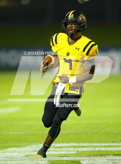 Thumbnail 1 in Bingham vs. St. Frances Academy (GEICO State Champions Bowl Series) photogallery.