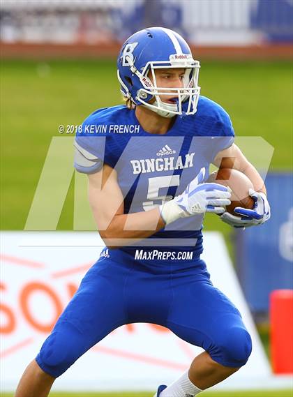Thumbnail 1 in Bingham vs. St. Frances Academy (GEICO State Champions Bowl Series) photogallery.