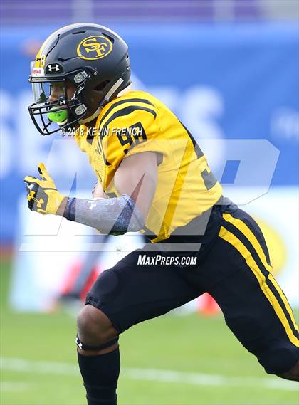 Thumbnail 2 in Bingham vs. St. Frances Academy (GEICO State Champions Bowl Series) photogallery.