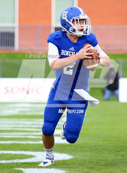 Thumbnail 1 in Bingham vs. St. Frances Academy (GEICO State Champions Bowl Series) photogallery.