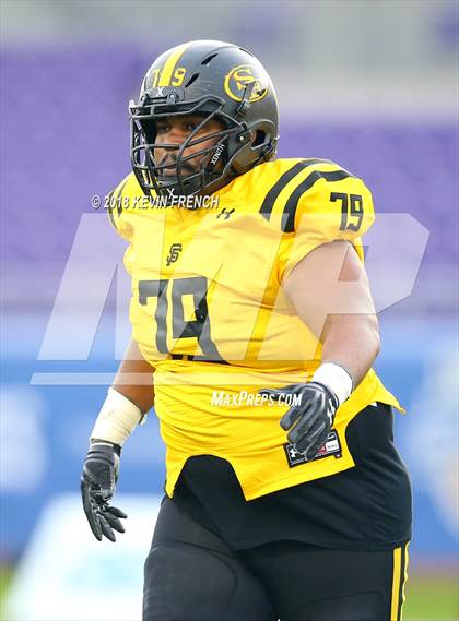 Thumbnail 3 in Bingham vs. St. Frances Academy (GEICO State Champions Bowl Series) photogallery.