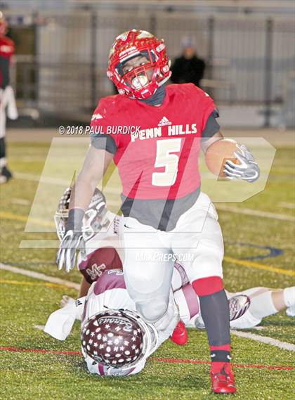 Thumbnail 3 in Penn Hills vs Manheim Central (PIAA 5A Championship) photogallery.