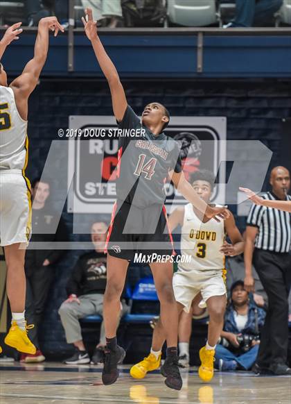 Thumbnail 1 in Salesian College Preparatory vs. Bishop O'Dowd (MaxPreps MLK Classic) photogallery.