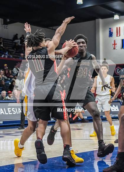 Thumbnail 2 in Salesian College Preparatory vs. Bishop O'Dowd (MaxPreps MLK Classic) photogallery.