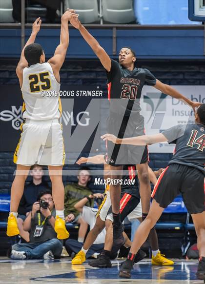 Thumbnail 1 in Salesian College Preparatory vs. Bishop O'Dowd (MaxPreps MLK Classic) photogallery.