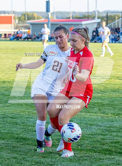 Thumbnail 3 in Lawrenceburg @ Connersville (IHSAA 2A Regional Semifinal) photogallery.