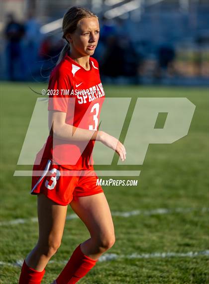 Thumbnail 3 in Lawrenceburg @ Connersville (IHSAA 2A Regional Semifinal) photogallery.
