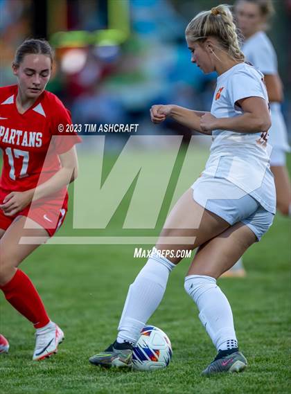 Thumbnail 2 in Lawrenceburg @ Connersville (IHSAA 2A Regional Semifinal) photogallery.