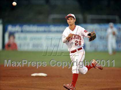 Thumbnail 2 in Dana Hills vs. Mater Dei (CIF-SS D1 Final) photogallery.
