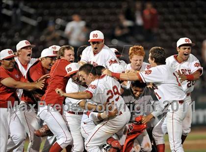 Thumbnail 2 in Dana Hills vs. Mater Dei (CIF-SS D1 Final) photogallery.