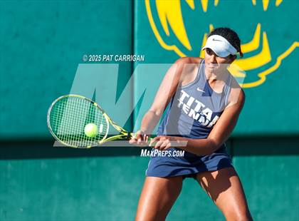 Thumbnail 2 in Wylie vs Frisco Centennial (UIL 5A Tennis Semifinal) photogallery.