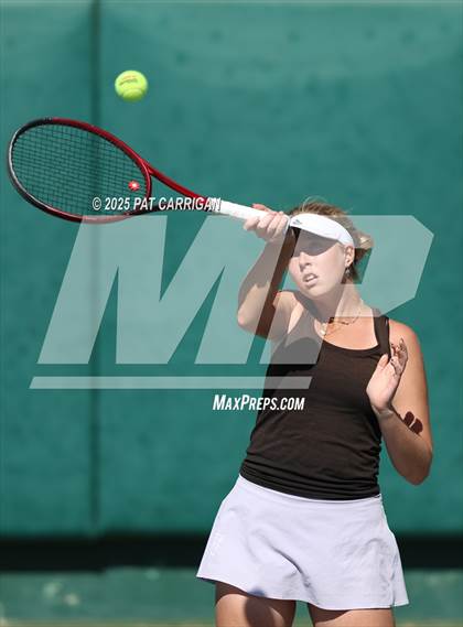 Thumbnail 2 in Wylie vs Frisco Centennial (UIL 5A Tennis Semifinal) photogallery.