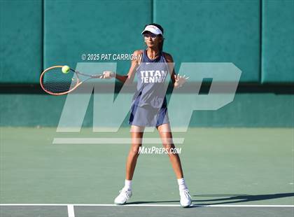Thumbnail 3 in Wylie vs Frisco Centennial (UIL 5A Tennis Semifinal) photogallery.