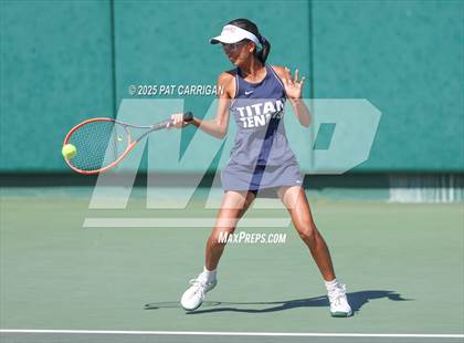 Thumbnail 1 in Wylie vs Frisco Centennial (UIL 5A Tennis Semifinal) photogallery.