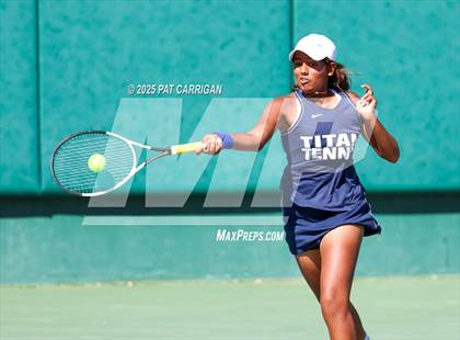 Thumbnail 3 in Wylie vs Frisco Centennial (UIL 5A Tennis Semifinal) photogallery.