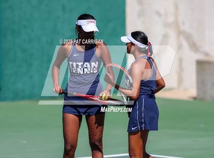 Thumbnail 3 in Wylie vs Frisco Centennial (UIL 5A Tennis Semifinal) photogallery.