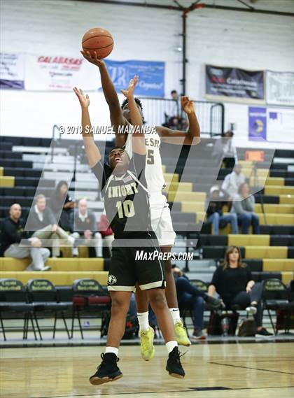 Thumbnail 2 in  Crespi vs Knight (5th West Valley Tip Off Tournament) photogallery.