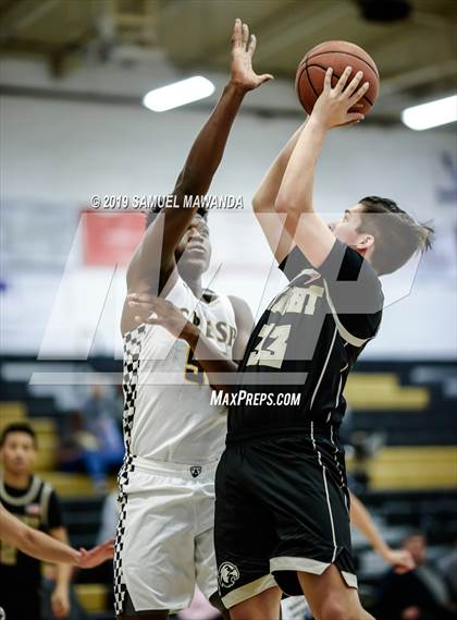 Thumbnail 3 in  Crespi vs Knight (5th West Valley Tip Off Tournament) photogallery.