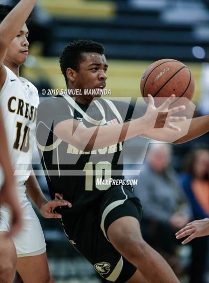 Thumbnail 1 in  Crespi vs Knight (5th West Valley Tip Off Tournament) photogallery.