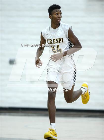 Thumbnail 1 in  Crespi vs Knight (5th West Valley Tip Off Tournament) photogallery.
