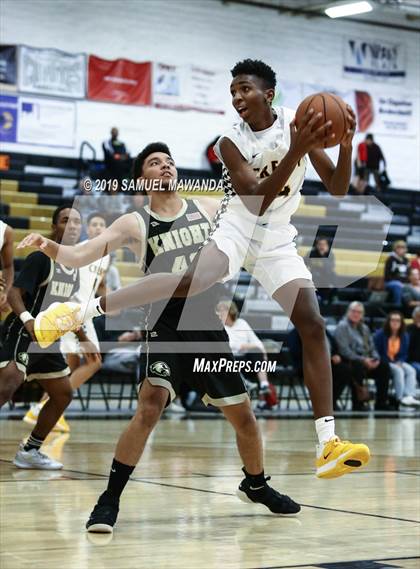 Thumbnail 2 in  Crespi vs Knight (5th West Valley Tip Off Tournament) photogallery.