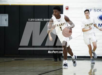 Thumbnail 1 in  Crespi vs Knight (5th West Valley Tip Off Tournament) photogallery.